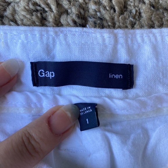 Gap Cute White Lightweight Straightleg Womens Pants - Picture 2 of 4